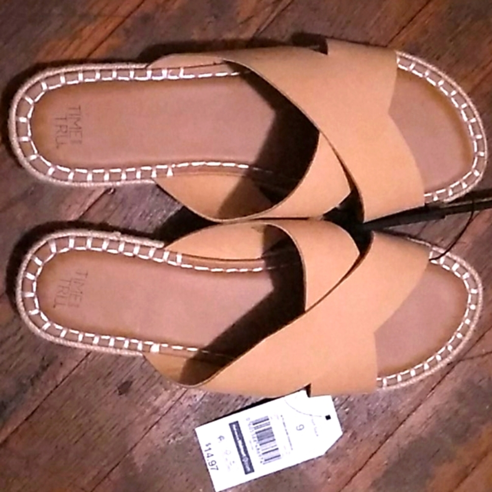 Tan Time and tru lady slides
